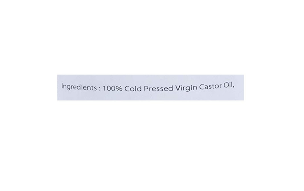 Hathmic Pure Cold Pressed Castor Oil   Glass Jar  250 millilitre